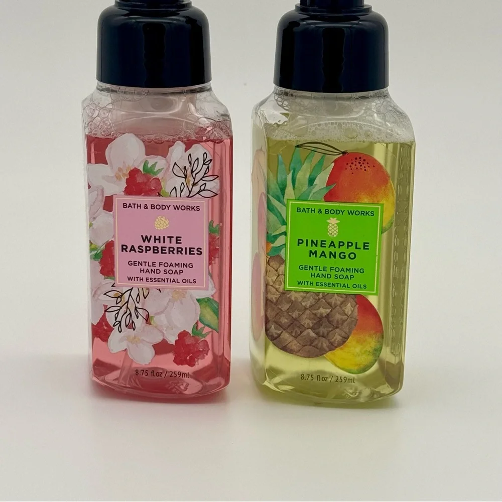 Bath & Body Works Tropical Hand Soaps White Raspberries & Pineapple Mango NWT